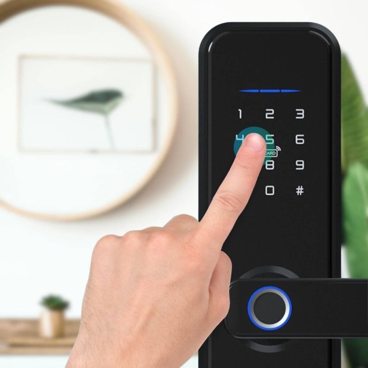 Serrure connectée électronique avec lecteur d'empreinte — BT Security